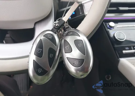 2025 Hyundai Santa Fe Hybrid Calligraphy from USA, damaged, VIN 5NMP5DG14SH038078